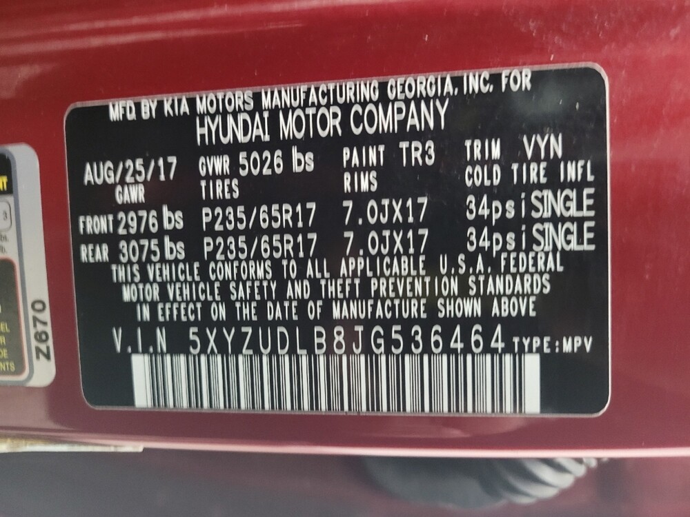 2018 Hyundai Santa Fe in Taylor, MI 48180 - 18098978 33