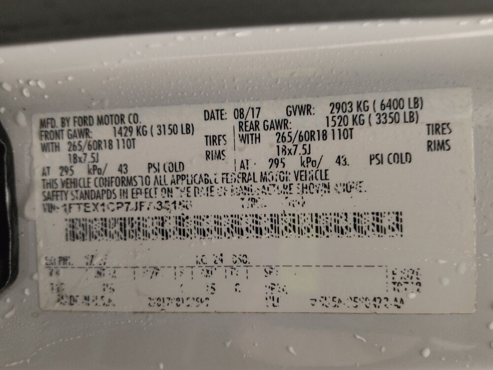 2018 Ford F150 in Fort Myers, FL 33907 - 18098999 33