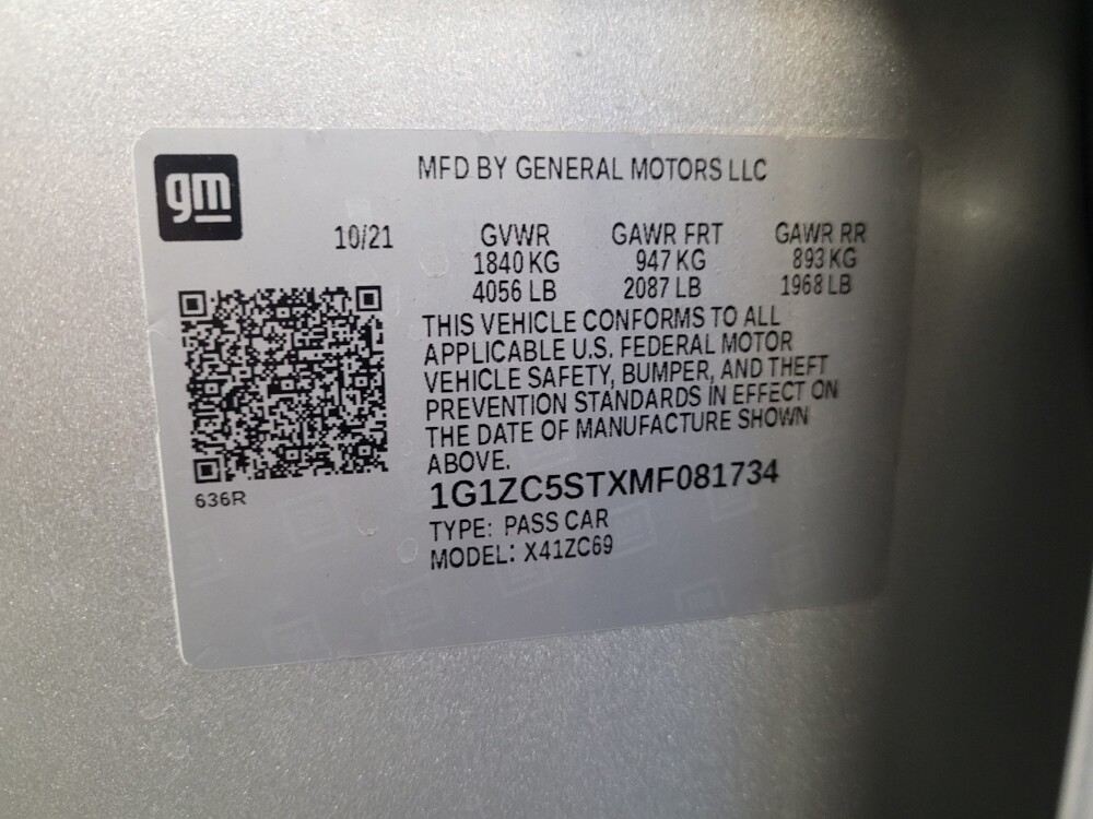 2021 Chevrolet Malibu in Downey, CA 90241 - 18099004 33