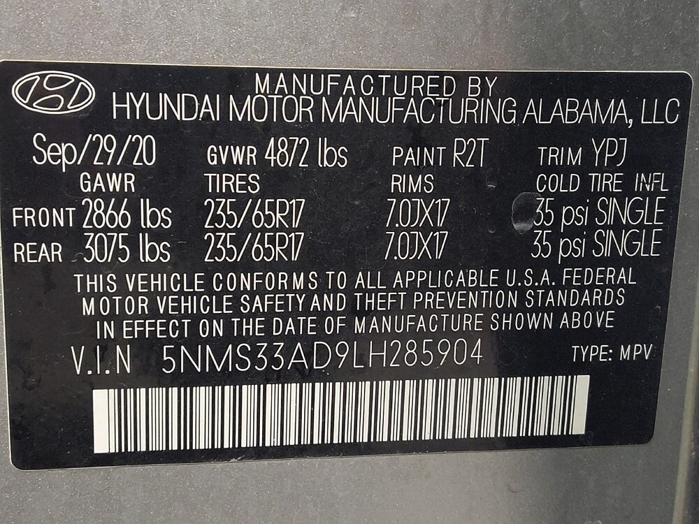 2020 Hyundai Santa Fe in Houston, TX 77074 - 18099014 33