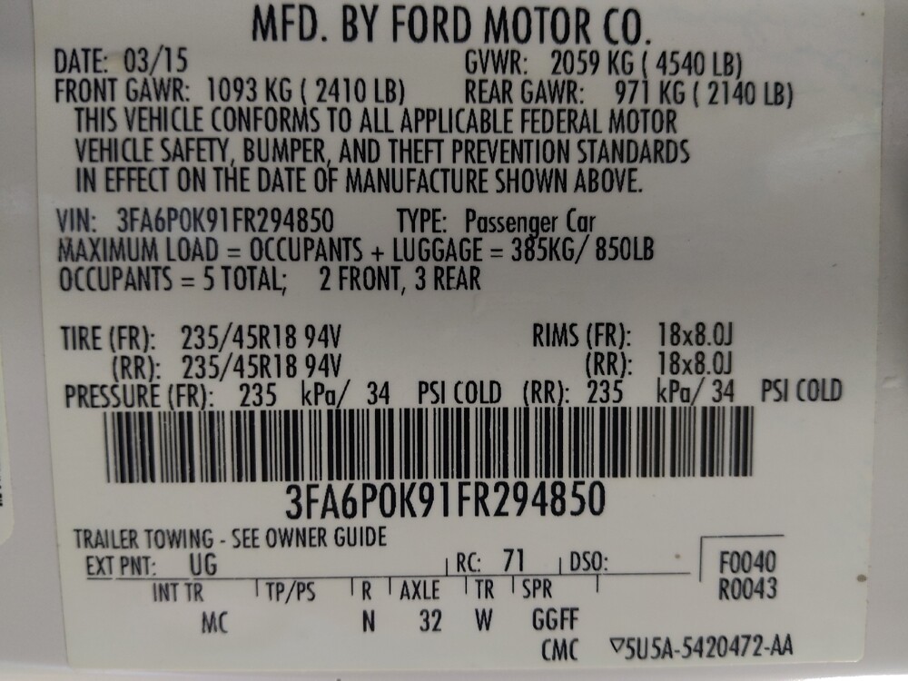 2015 Ford Fusion in San Antonio, TX 78238 - 18099015 33