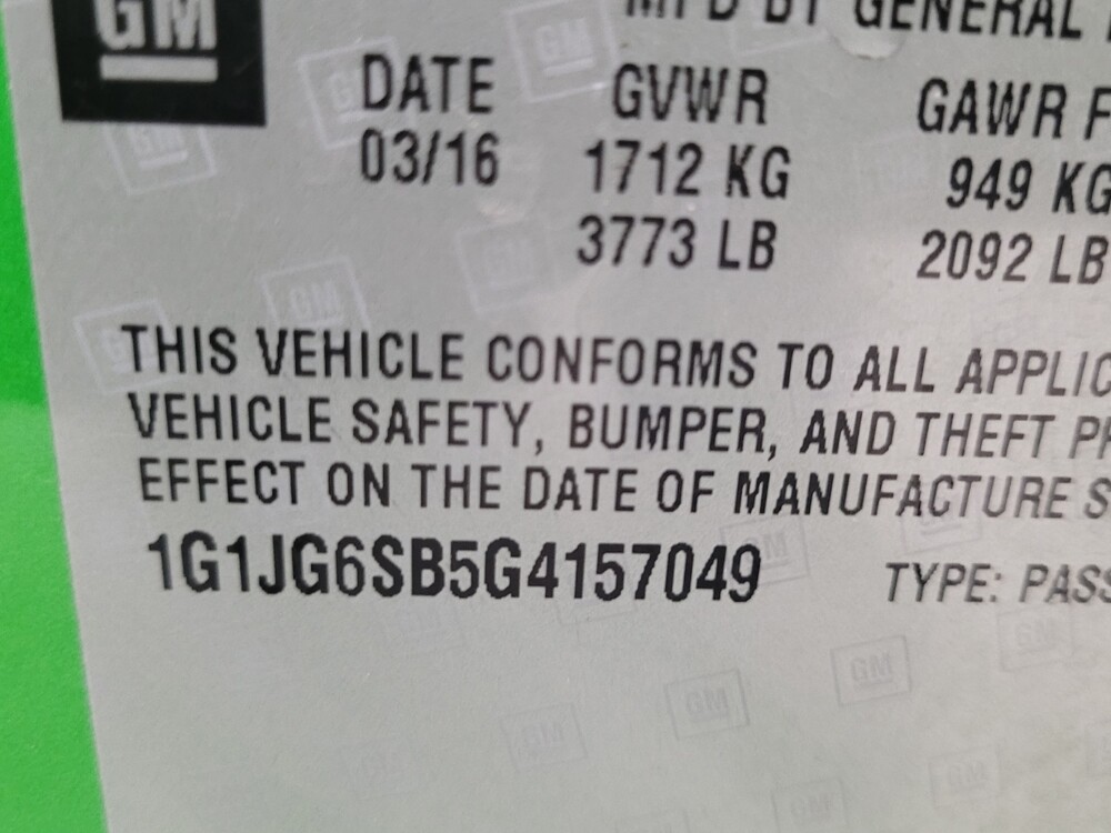 2016 Chevrolet Sonic in Las Vegas, NV 89102 - 18099030 33