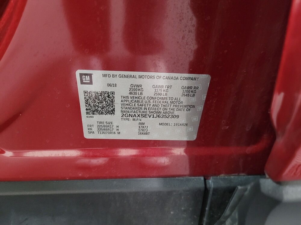 2018 Chevrolet Equinox in Pittsburgh, PA 15236 - 18099054 33