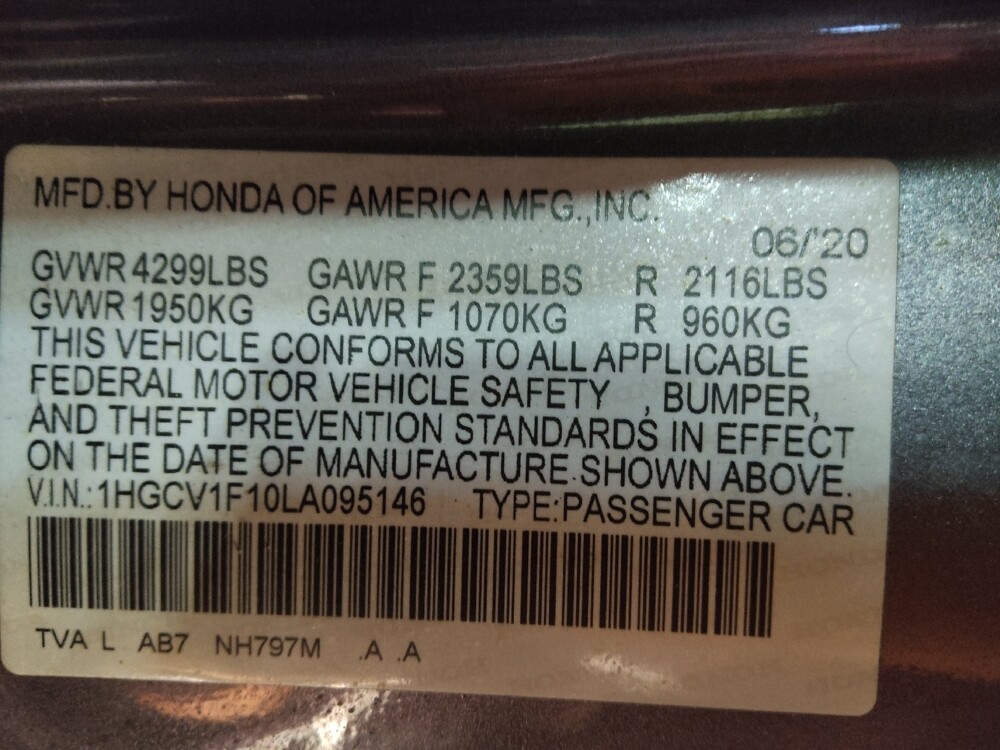 2020 Honda Accord in Raleigh, NC 27604 - 18099060 33