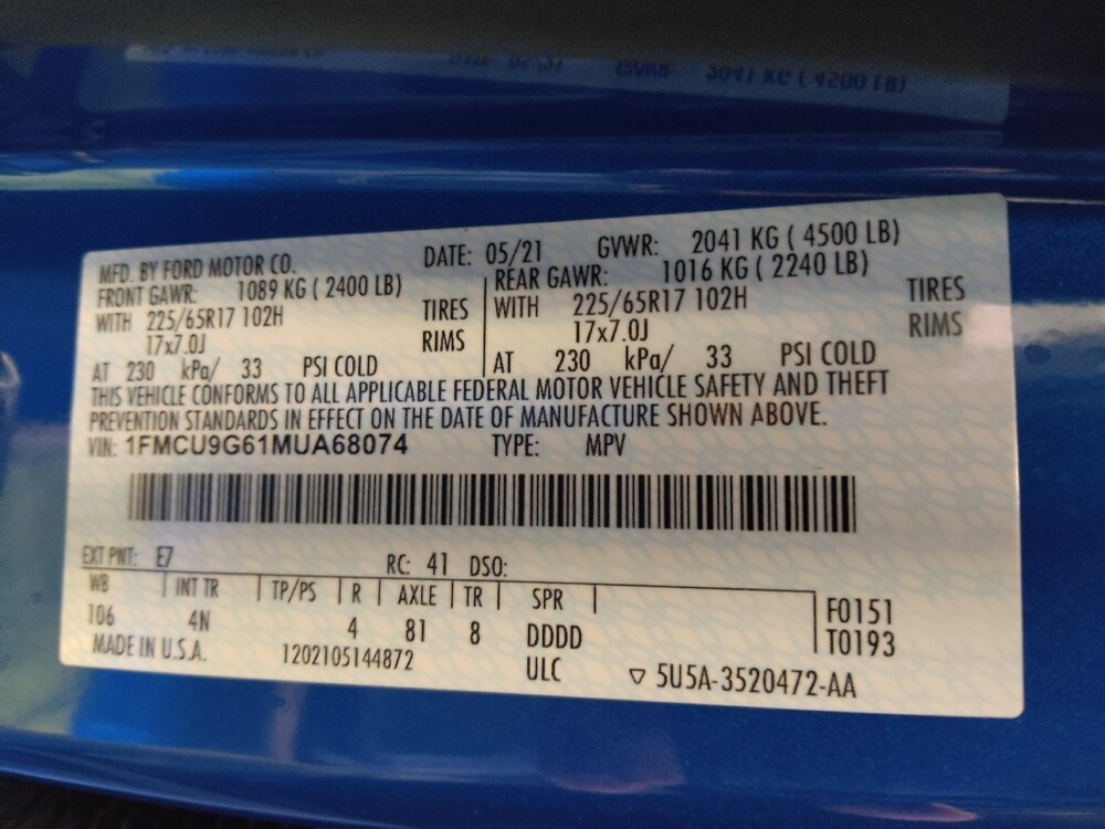 2021 Ford Escape in Houston, TX 77034 - 18099062 33