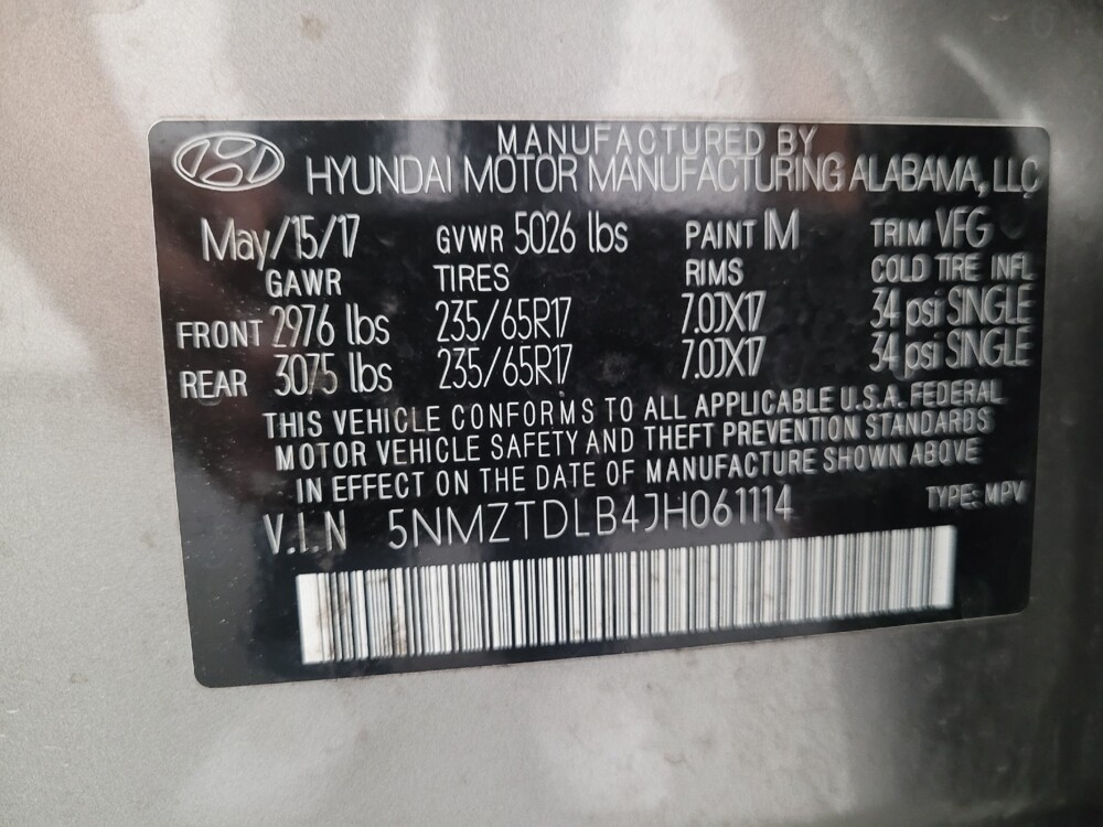 2018 Hyundai Santa Fe in El Cajon, CA 92020 - 18099072 33