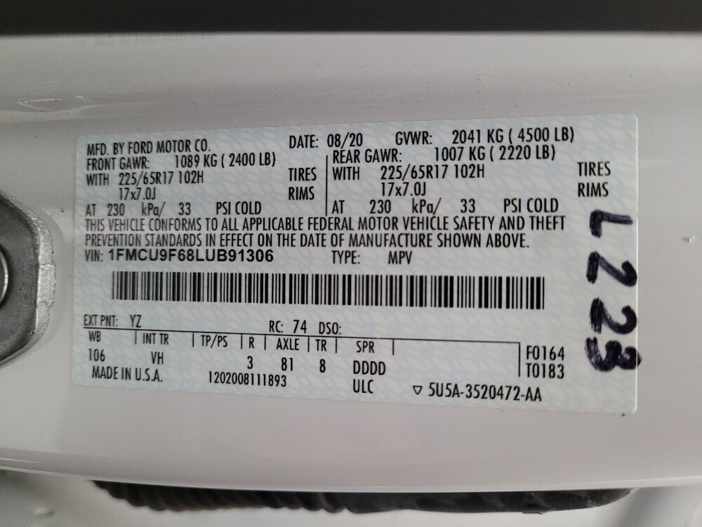 2020 Ford Escape in El Cajon, CA 92020 - 18099081 33