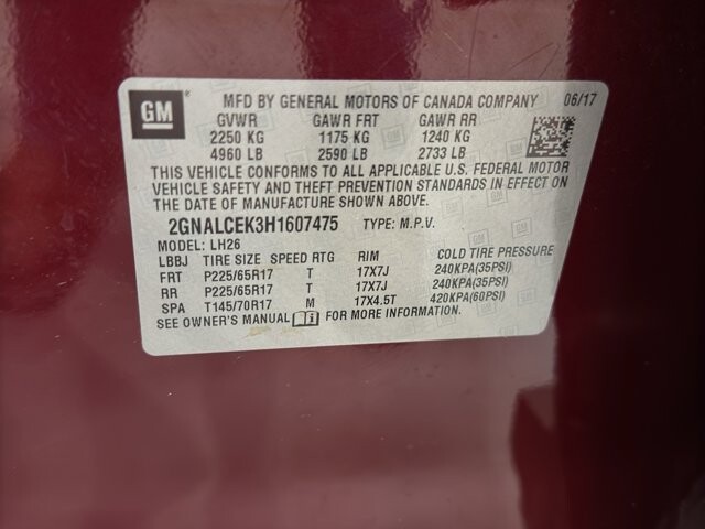 2017 Chevrolet Equinox in Burlington, WI 53105 - 18099139 34