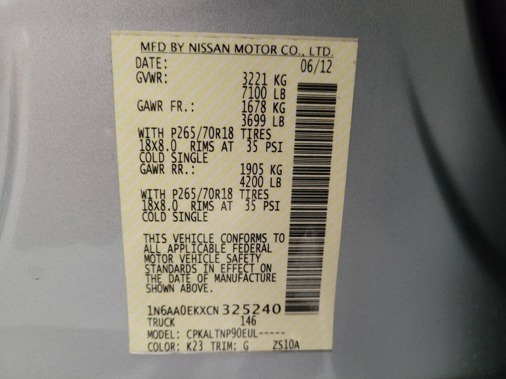 2012 Nissan Titan in Torrance, CA 90504 - 18099140 33