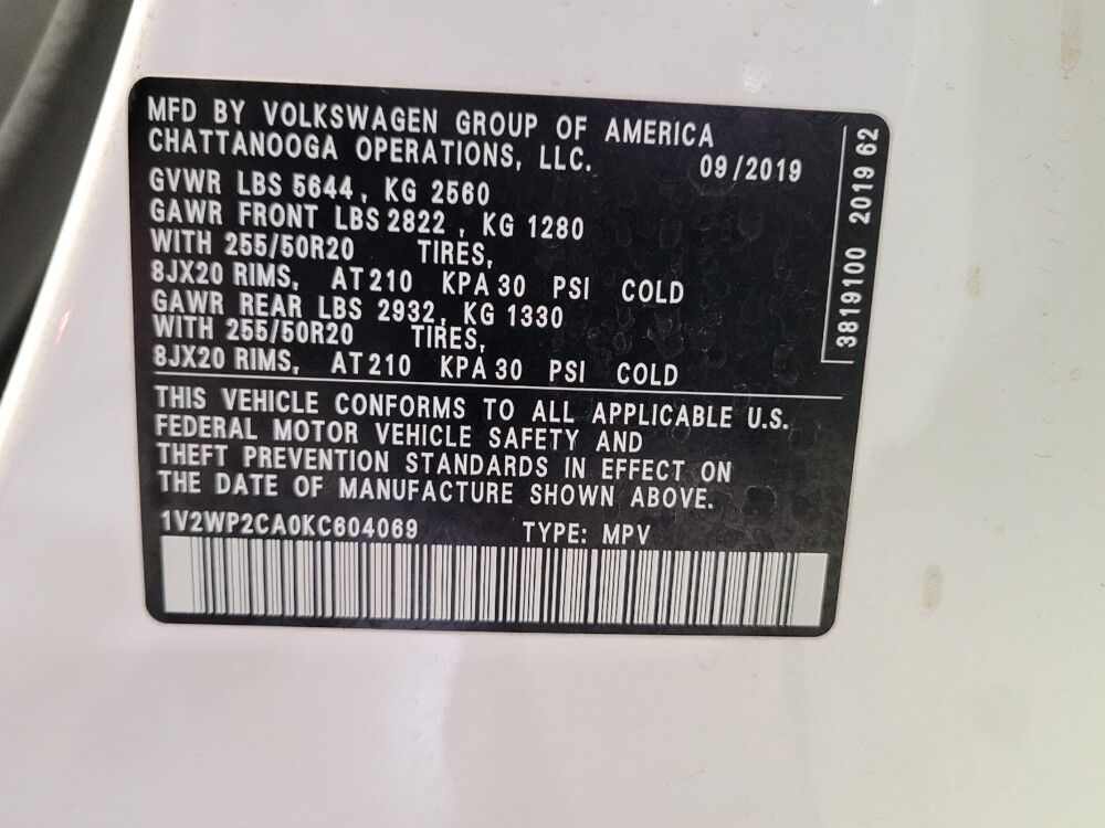 2019 Volkswagen Atlas in Montclair, CA 91763 - 18099142 33