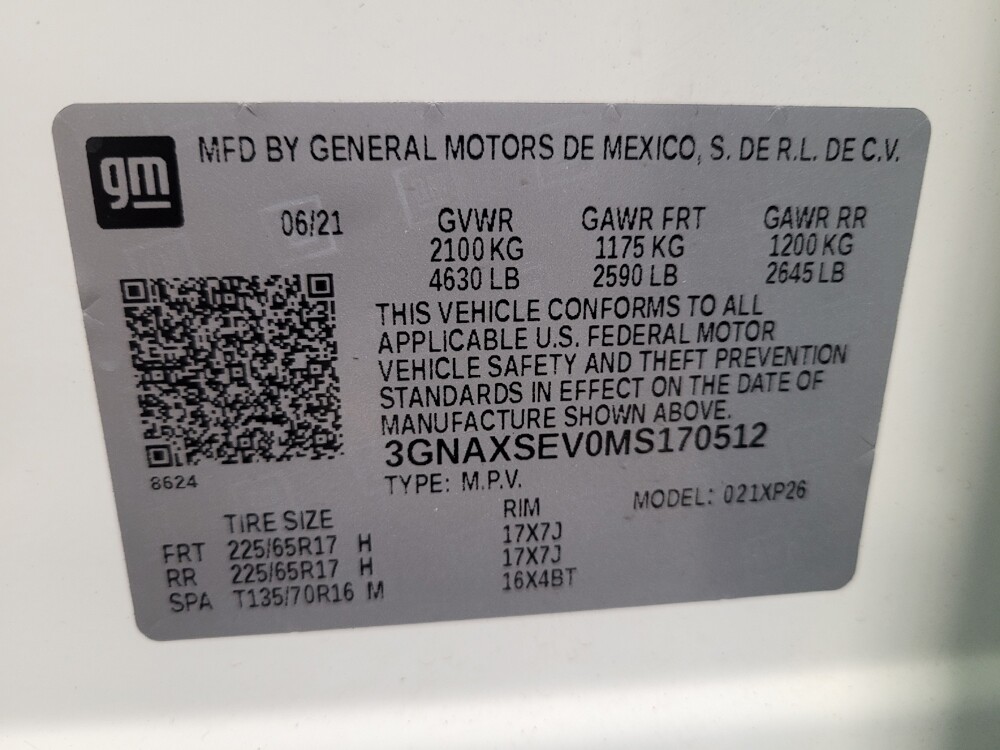 2021 Chevrolet Equinox in Downey, CA 90241 - 18099145 33