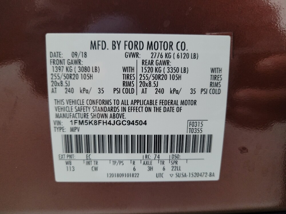 2018 Ford Explorer in Downey, CA 90241 - 18099147 33