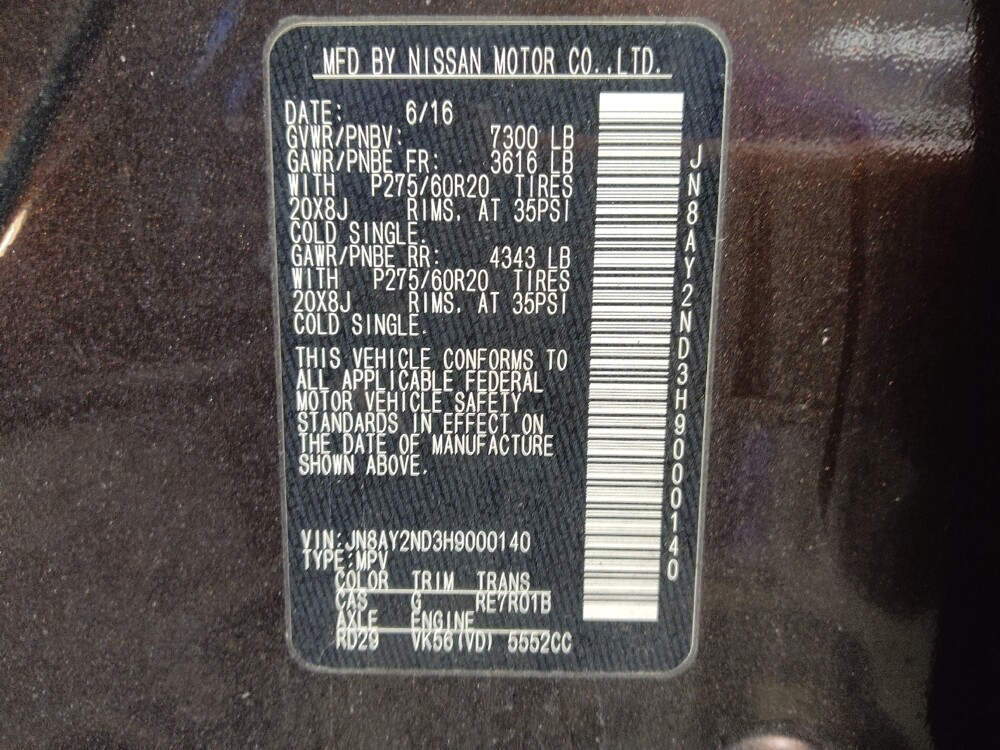 2017 Nissan Armada in Greenville, SC 29607 - 18099154 33