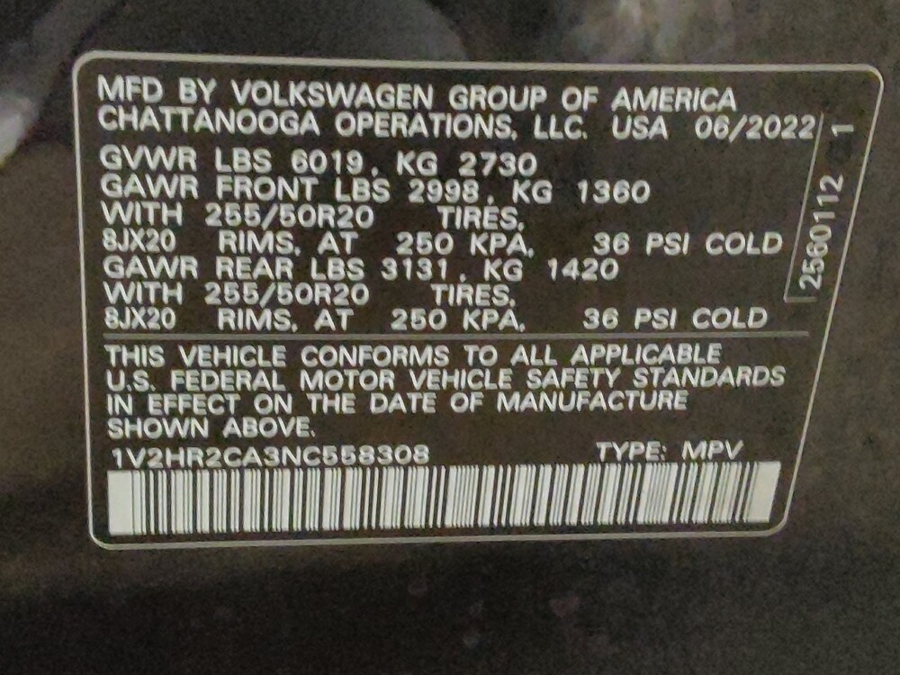 2022 Volkswagen Atlas in Lewisville, TX 75067 - 18099195 33