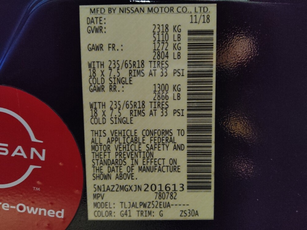 2018 Nissan Murano in Kissimmee, FL 34744 - 18099244 33