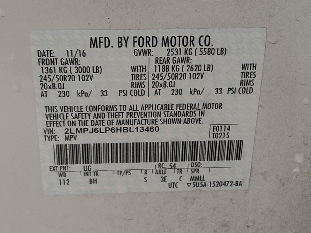 2017 Lincoln MKX in Columbia, SC 29210 - 18099275 33