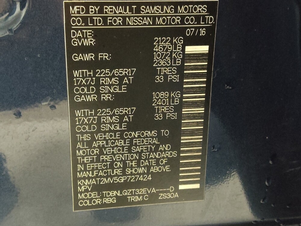 2016 Nissan Rogue in Conway, SC 29526 - 18099279 33