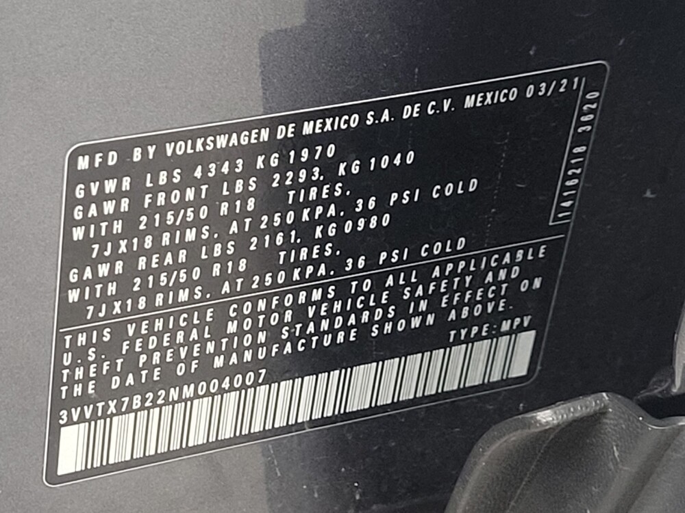 2022 Volkswagen Taos in Memphis, TN 38115 - 18099290 33