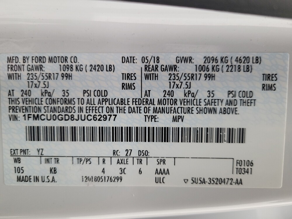 2018 Ford Escape in Antioch, TN 37013 - 18099295 33