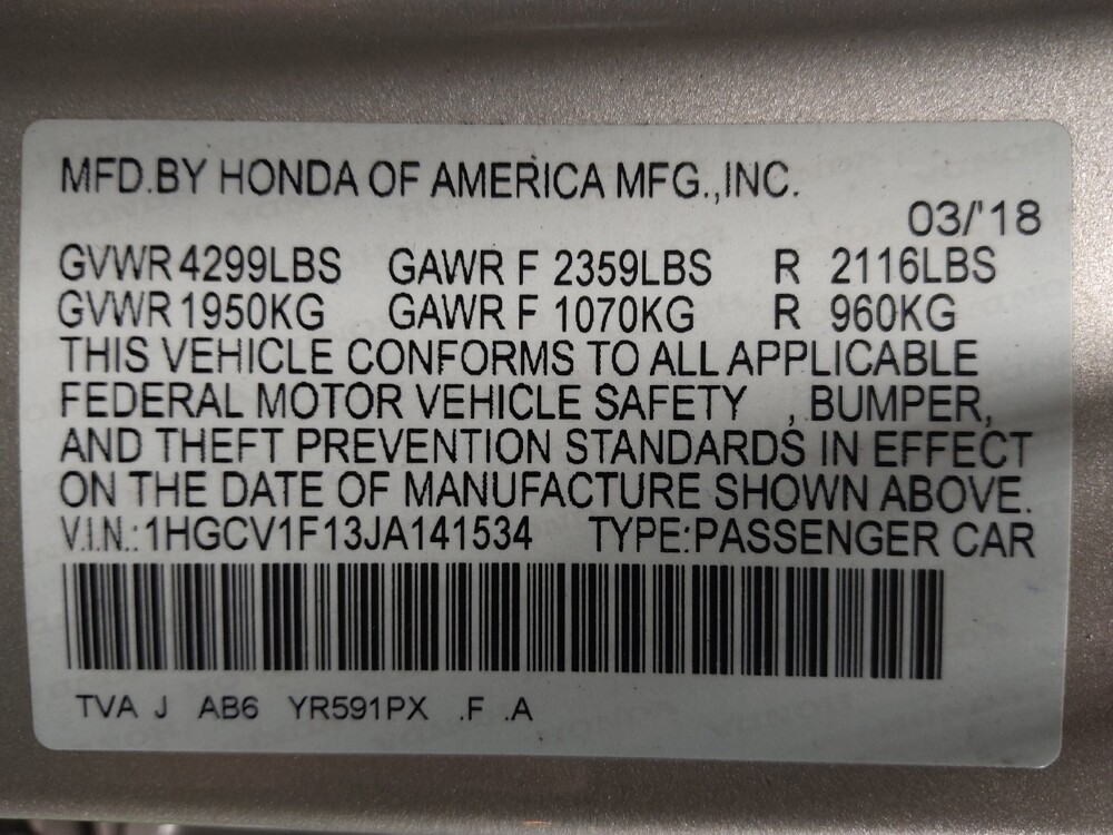 2018 Honda Accord in Houston, TX 77060 - 18099306 33