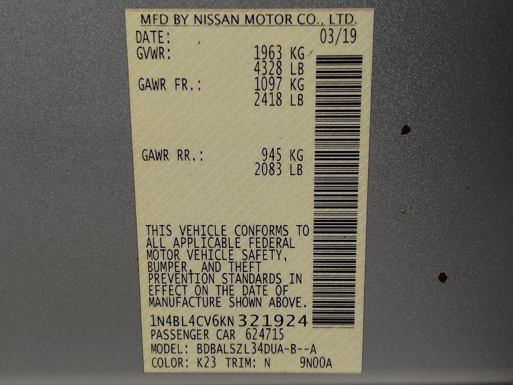 2019 Nissan Altima in Live Oak, TX 78233 - 18099308 33