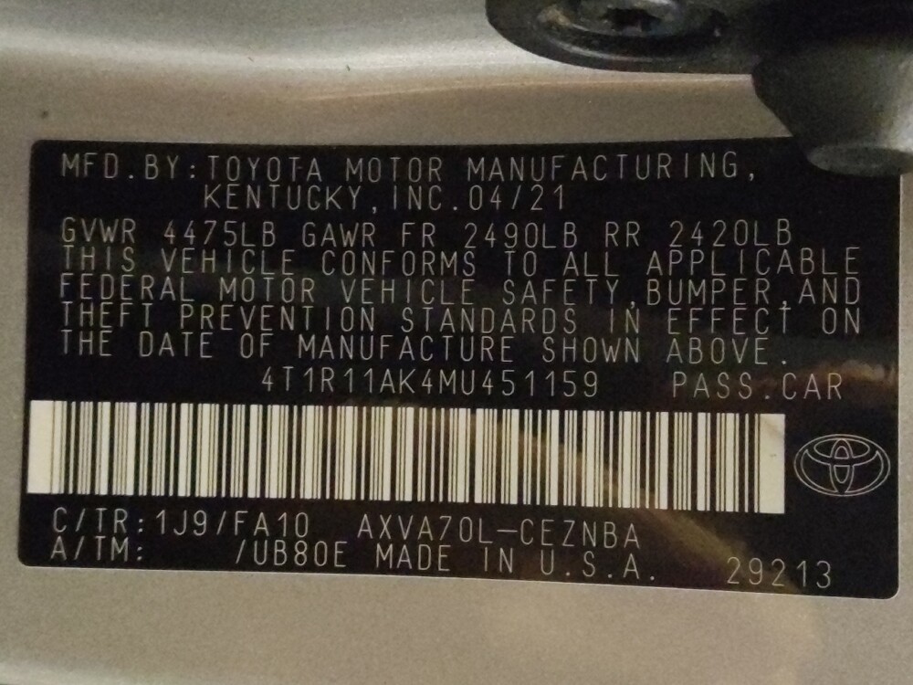 2021 Toyota Camry in Houston, TX 77060 - 18099314 33