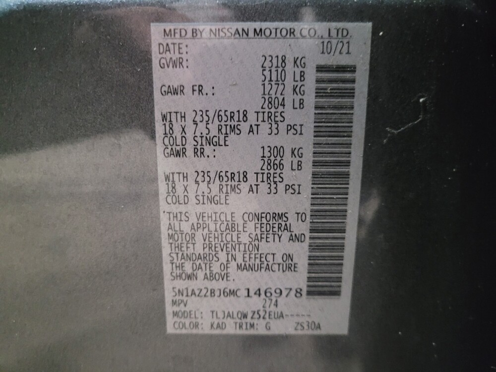 2021 Nissan Murano in Henrico, VA 23223 - 18099352 33