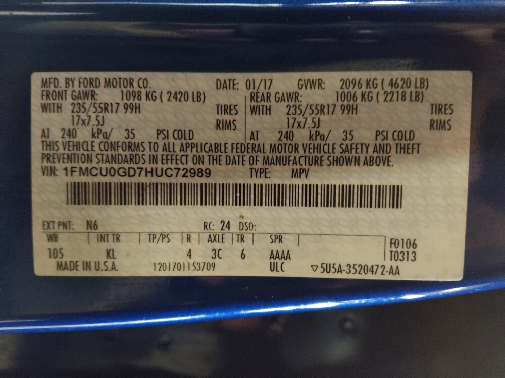 2017 Ford Escape in Orlando, FL 32808 - 18099370 33