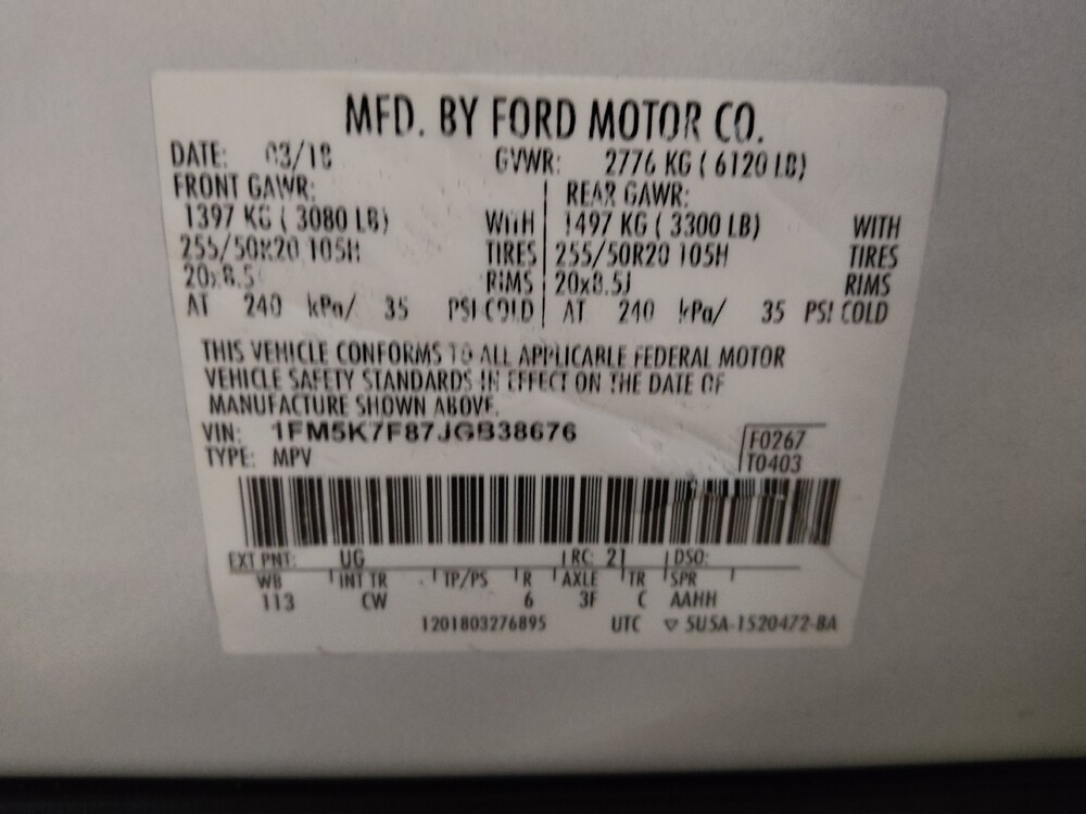 2018 Ford Explorer in Kissimmee, FL 34744 - 18099373 33