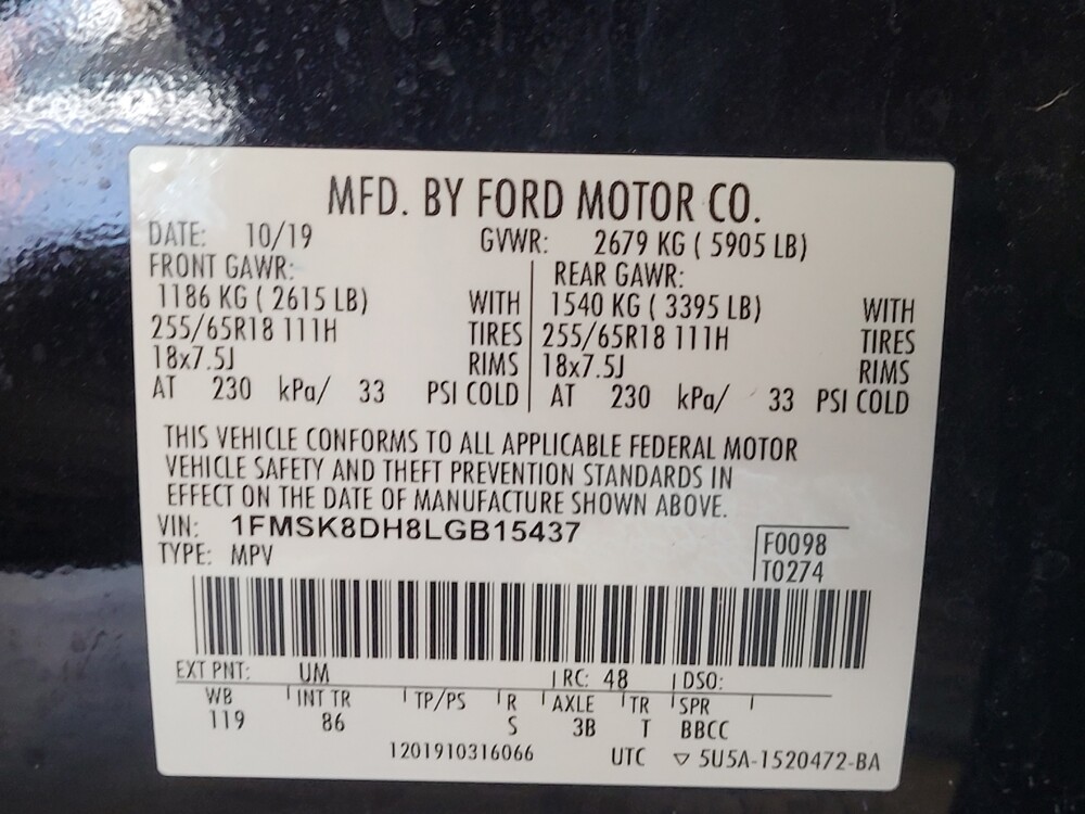 2020 Ford Explorer in Kissimmee, FL 34744 - 18099395 33