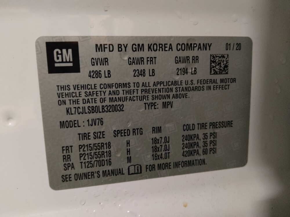 2020 Chevrolet Trax in Athens, GA 30606 - 18099402 33