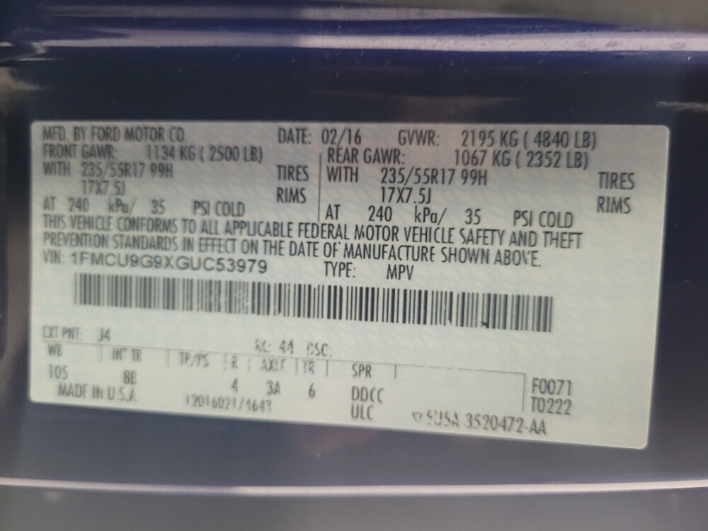 2016 Ford Escape in Memphis, TN 38115 - 18099426 33