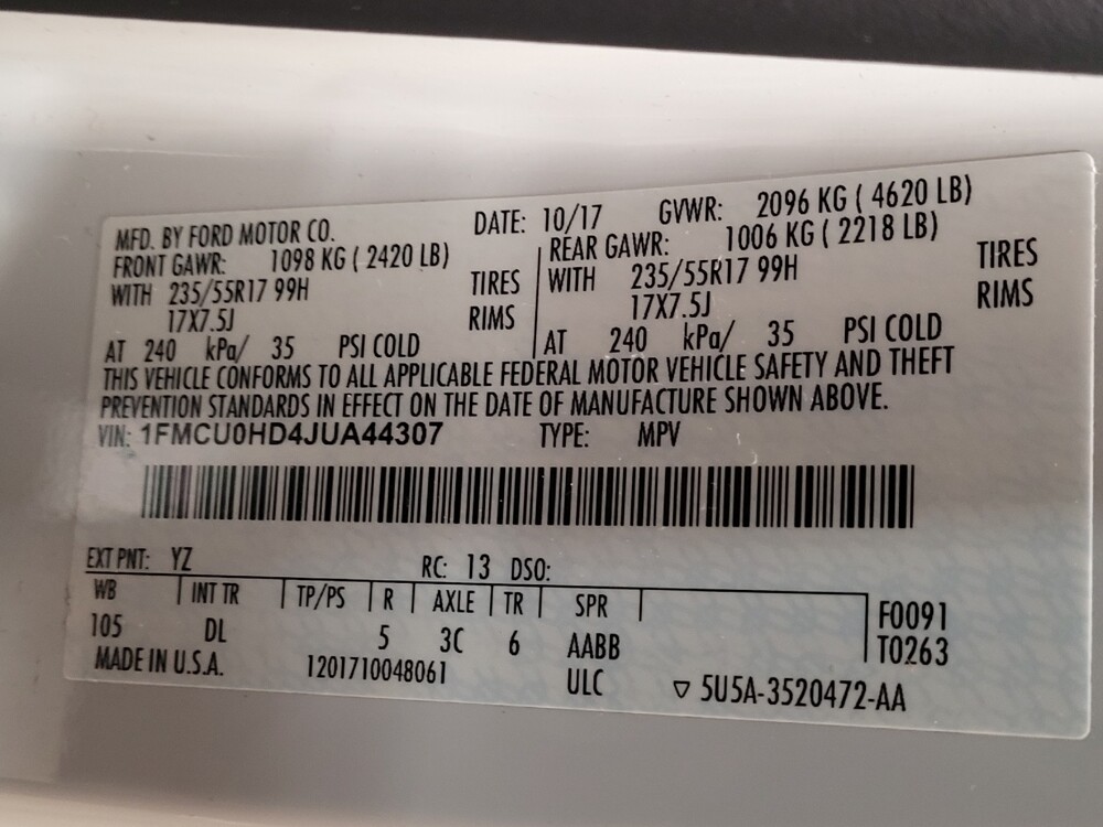 2018 Ford Escape in West Palm Beach, FL 33409 - 18099429 33