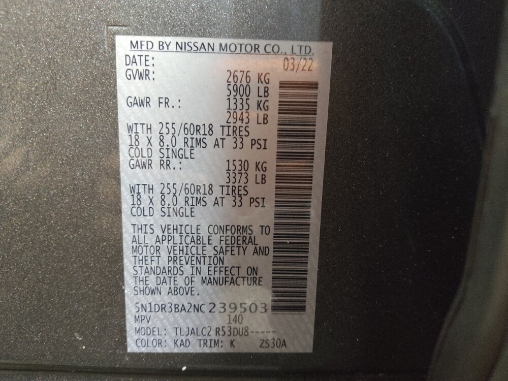 2022 Nissan Pathfinder in Greenville, NC 27834 - 18099434 33