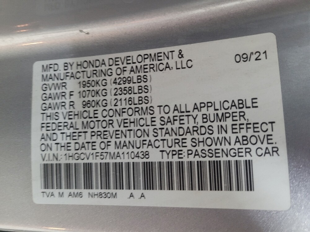 2021 Honda Accord in Conyers, GA 30094 - 18099451 33