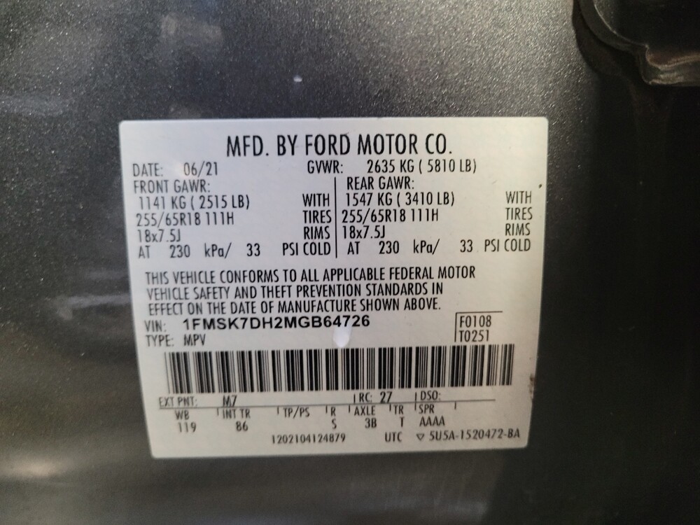 2021 Ford Explorer in Downey, CA 90241 - 18099465 33