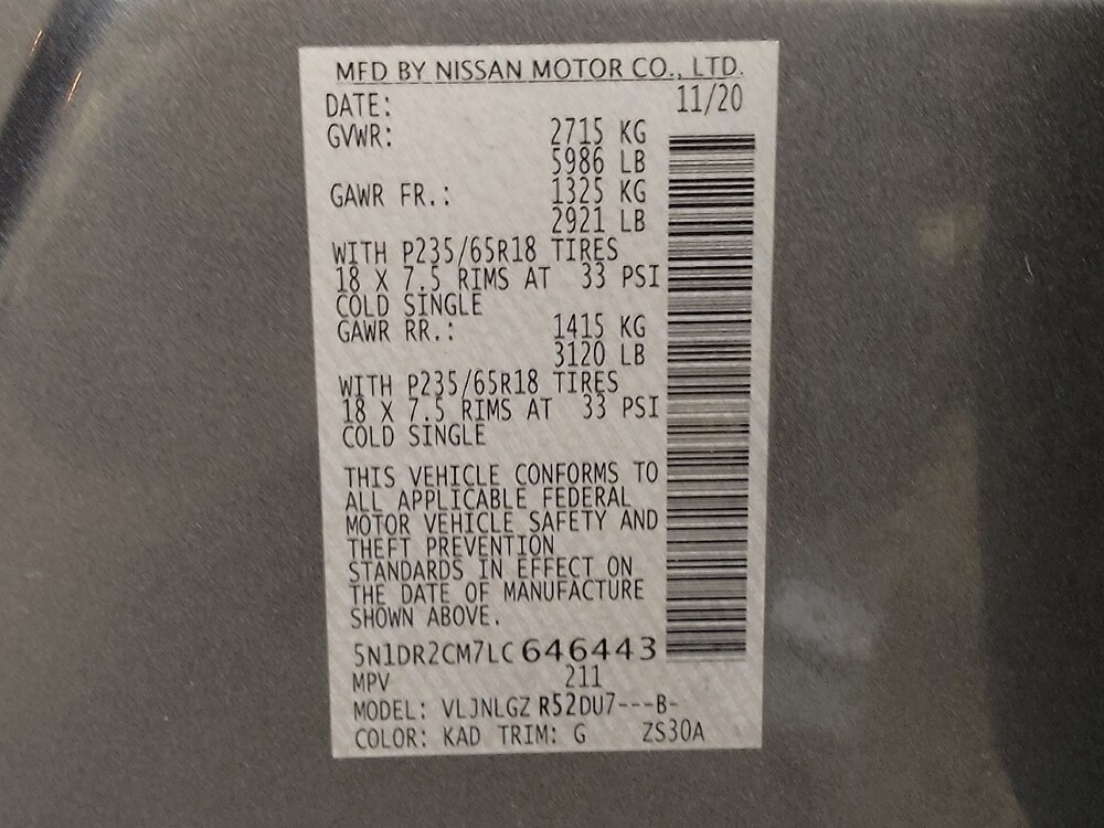 2020 Nissan Pathfinder in Fairfield, OH 45014 - 18099493 33