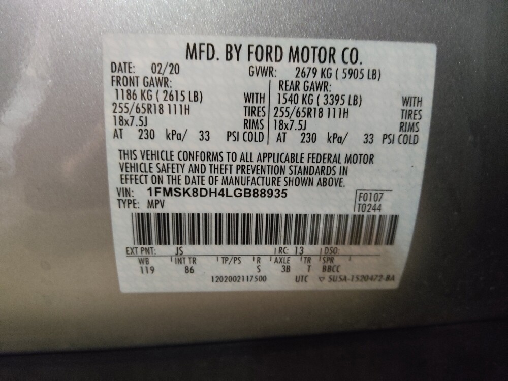 2020 Ford Explorer in Sanford, FL 32773 - 18099521 33