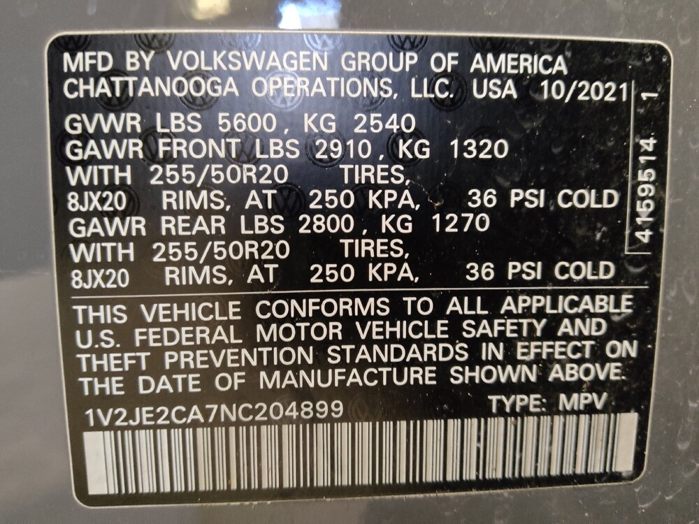 2022 Volkswagen Atlas in Kissimmee, FL 34744 - 18099524 33