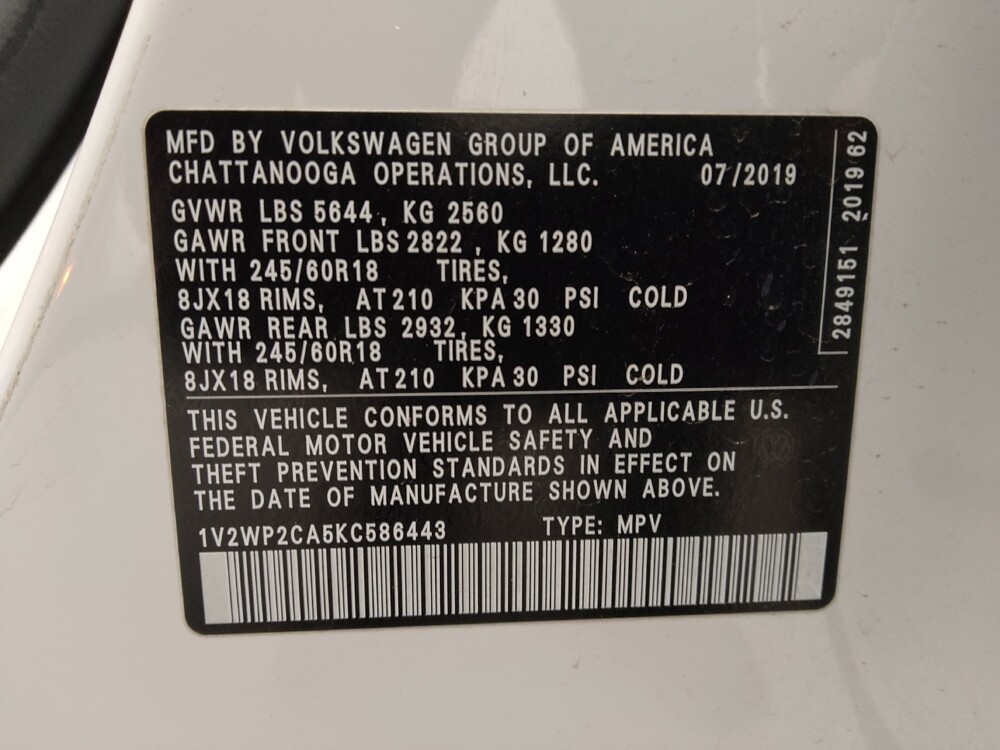 2019 Volkswagen Atlas in Denver, CO 80012 - 18099533 33