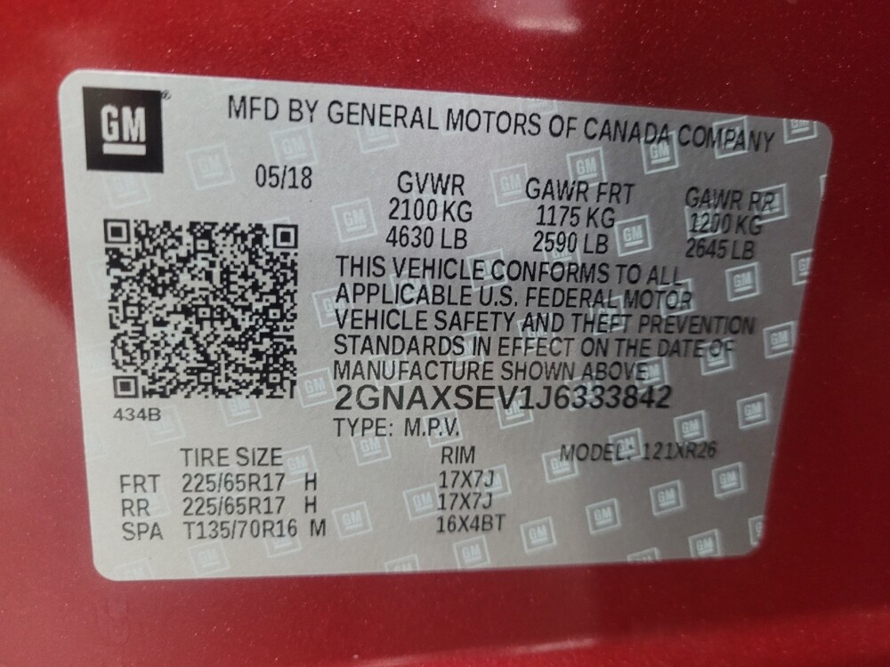 2018 Chevrolet Equinox in Conyers, GA 30094 - 18099539 33