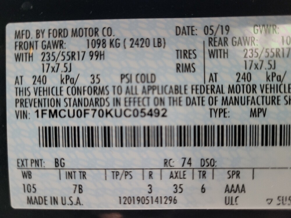 2019 Ford Escape in Las Vegas, NV 89102 - 18099540 33