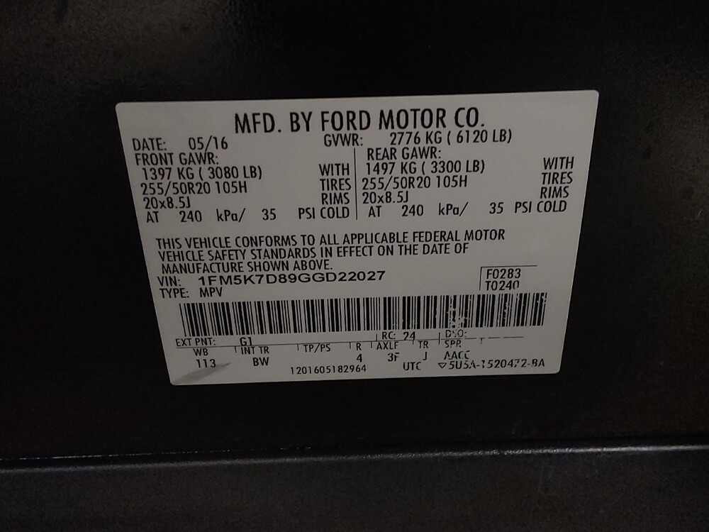 2016 Ford Explorer in Gainesville, FL 32609 - 18099543 33