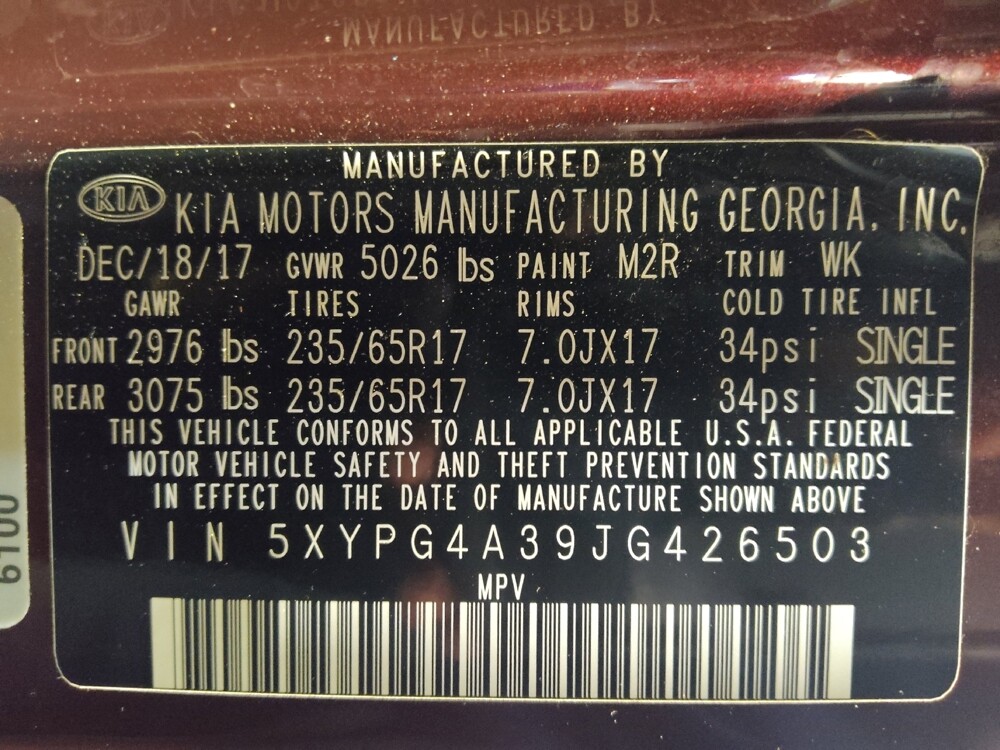 2018 Kia Sorento in West Palm Beach, FL 33409 - 18099544 33