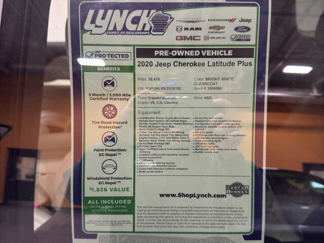 2020 Jeep Cherokee in Burlington, WI 53105 - 18099589 38