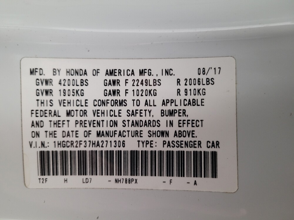 2017 Honda Accord in Downey, CA 90241 - 18099598 33