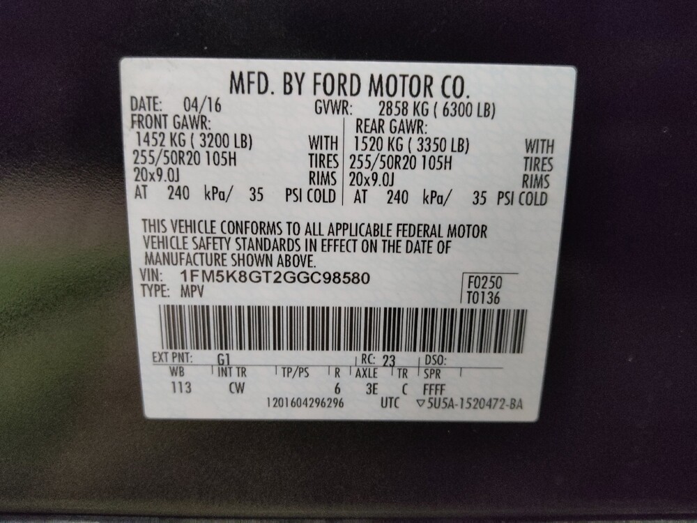 2016 Ford Explorer in Tallahassee, FL 32304 - 18099653 33