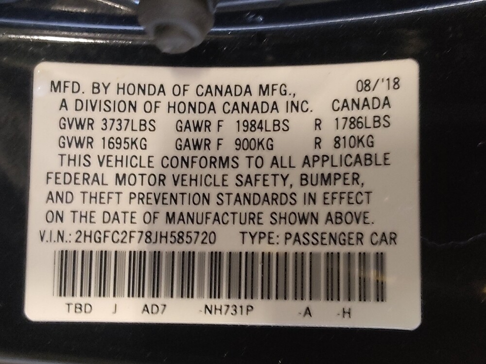 2018 Honda Civic in Savannah, GA 31419 - 18099678 33