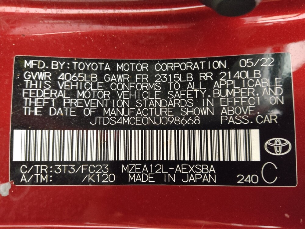 2022 Toyota Corolla in Pensacola, FL 32505 - 18099687 33