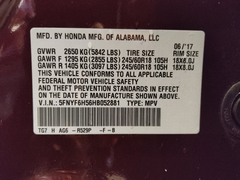 2017 Honda Pilot in Greenville, NC 27834 - 18099711 33